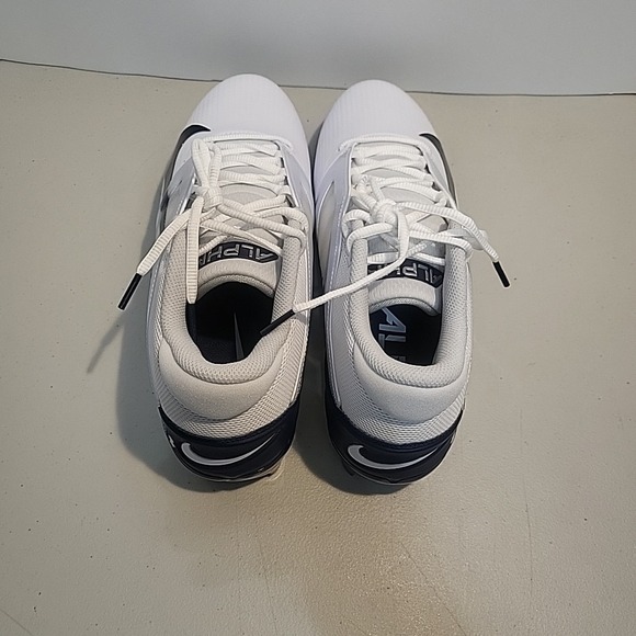 Nike Alpha Menace 4 Pro White Blue Football Cleats men's size 11 NEW FD7037-104 - Picture 7 of 11